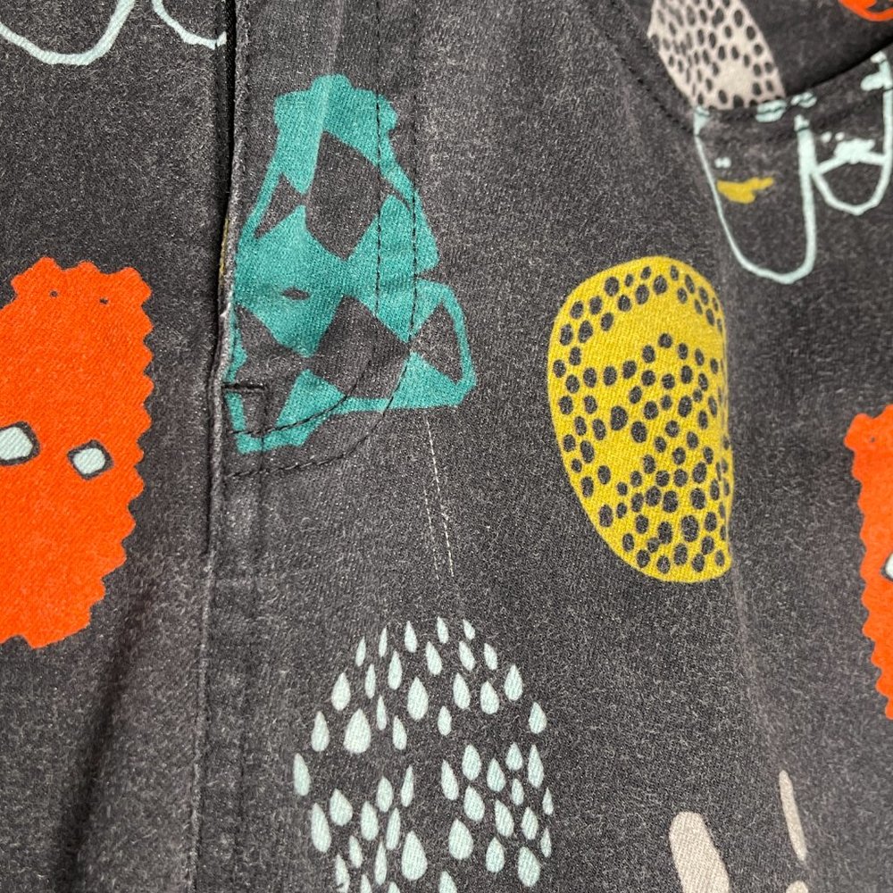 SOLD Gorman x Fred Fowler Face Print Jeans Pants Size 8 Faded Skinny Cotton - Picture 9 of 11